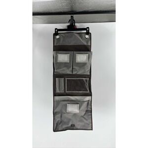 Thirty One Hang Up Room Wall Organizer Gray Pin Dots Brown Home Storage